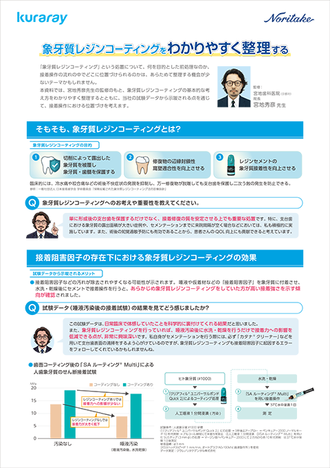宮地秀彦先生象牙質レジンコーティングをわかりやすく整理する